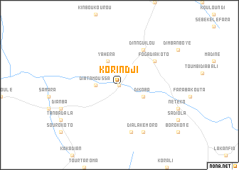 map of Korindji
