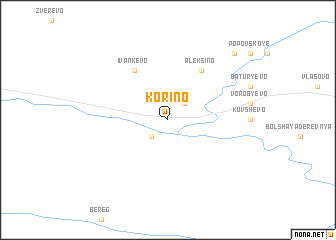 map of Korino