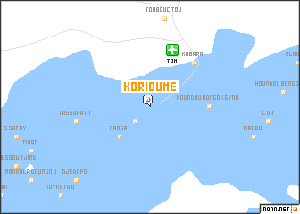 map of Korioumé