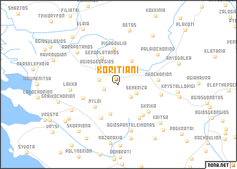 map of Korítiani