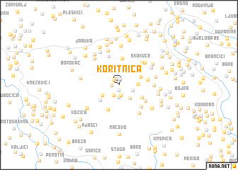 map of (( Koritnica ))