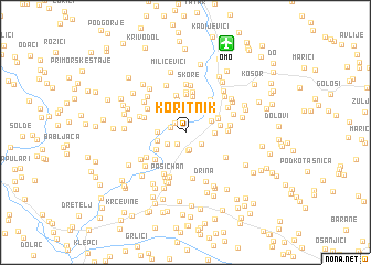 map of Koritnik