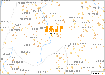 map of Koritnik