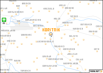 map of Koritnik