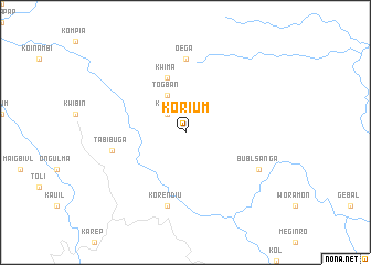 map of Korium