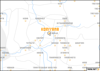 map of Kōriyama