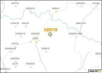 map of Koriya