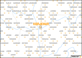 map of Korjehun