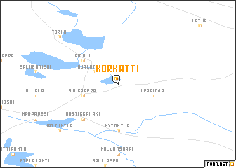map of Korkatti