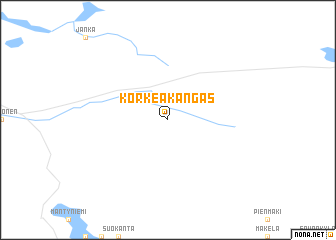 map of Korkeakangas