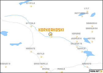 Korkeakoski (Finland) map 