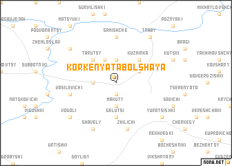 map of Korkenyata Bolʼshaya