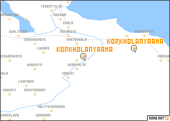 map of Korkholanyaama