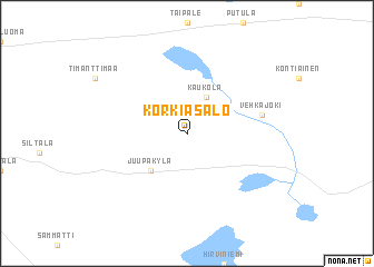 map of Korkiasalo