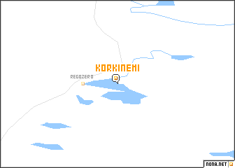 map of Korkinemi