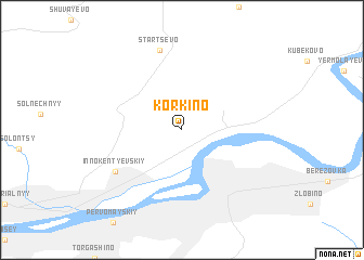 map of Korkino