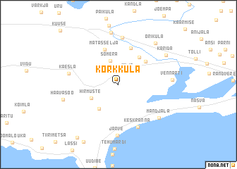 map of Kõrkküla