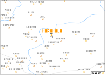 map of Kõrkküla