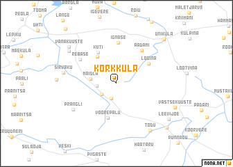 map of Kõrkküla