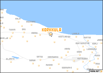 map of Kõrkküla