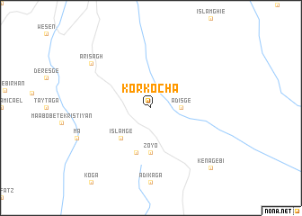 map of Kʼorkʼochʼa