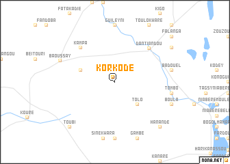 map of Korkodé