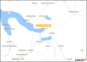 map of Korkodio