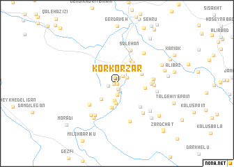 map of Kor Kor Zār