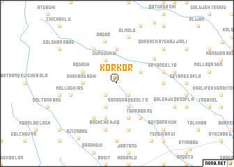 map of Kor Kor