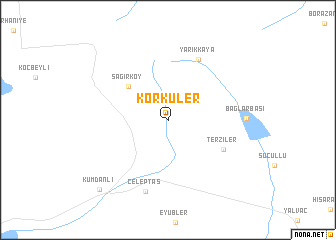 map of Körküler