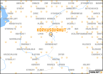 map of Korkusova Huť