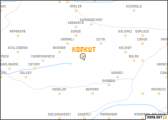 map of Korkut