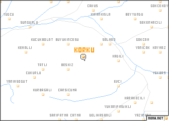 map of Körkü