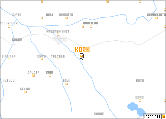 map of Kork