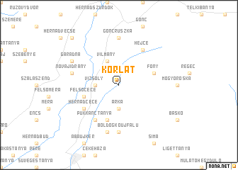 map of Korlát