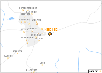 map of Korlia
