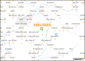 map of Korlingen