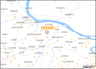 map of Korman