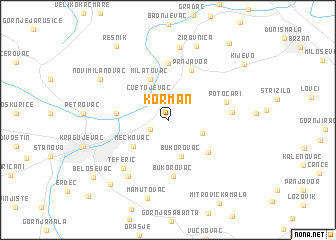 map of Korman