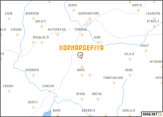 map of Kormargefīya