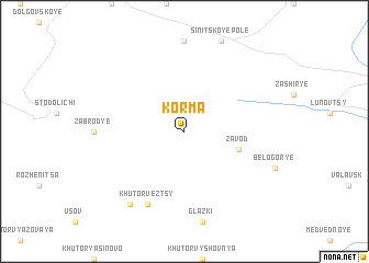 map of Korma