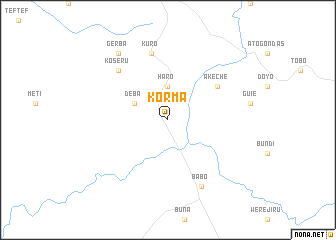 map of Korma
