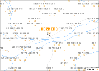 map of Körmend