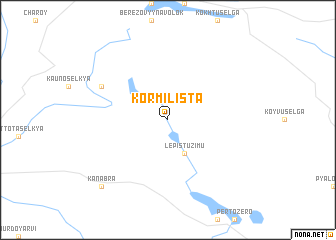 map of Kormilista