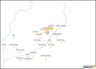 map of Kormī