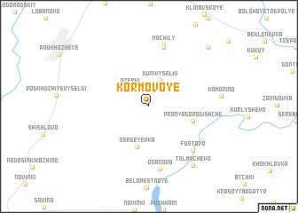 map of Kormovoye