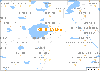 map of Kornalycke