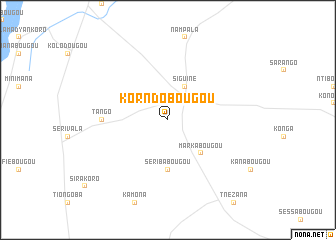 map of Korndobougou