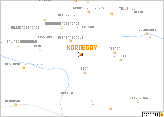 map of Kornegay