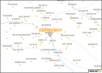 map of Kornevskiy